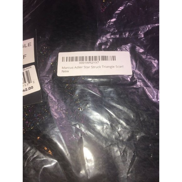 Marcus Adler Starstruck Triangle Scarf, Retail $42 - Picture 4 of 5